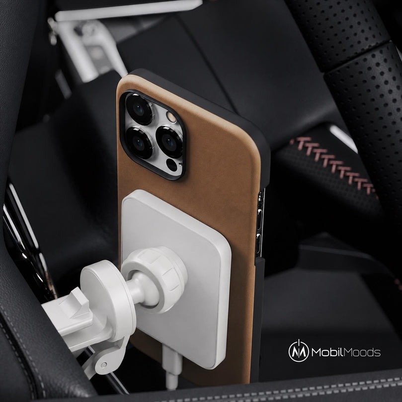 Personalized MagSafe Car Charger, 15W Magnetic Wireless Car Mount, Custom Logo Fast Charging Phone Holder, Corporate Gift