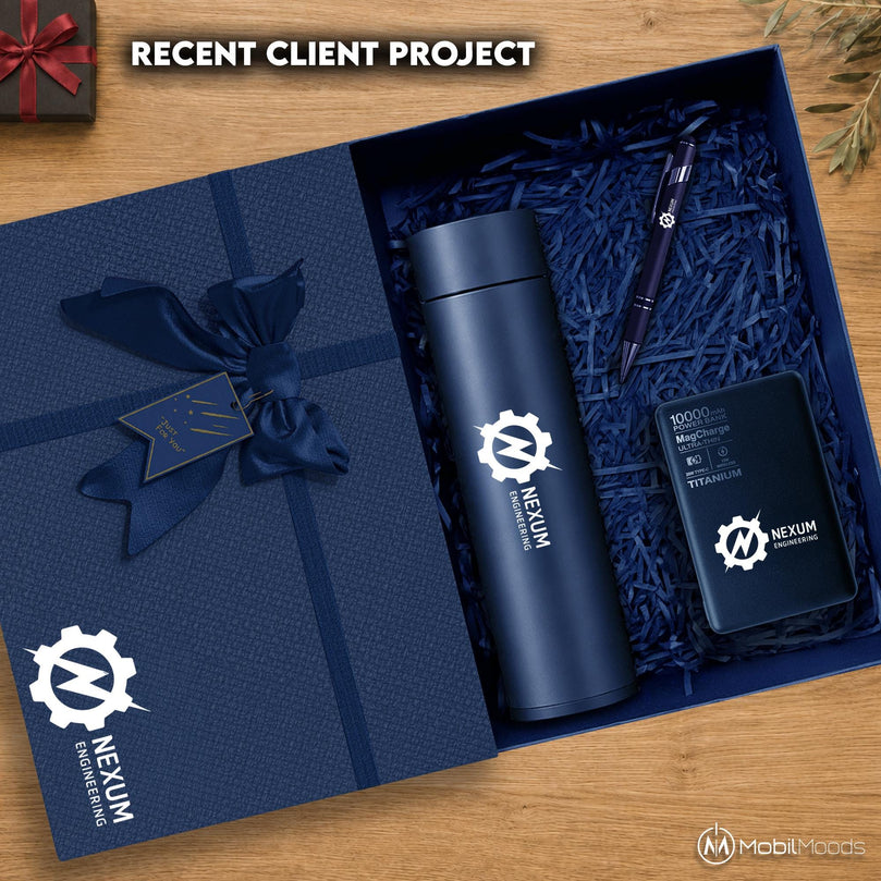 Company Logo Affordable Gift Box, Corporate Client Holiday Gift Box, Personalized Employee Gift Box, Business Logo New Year Gift Box