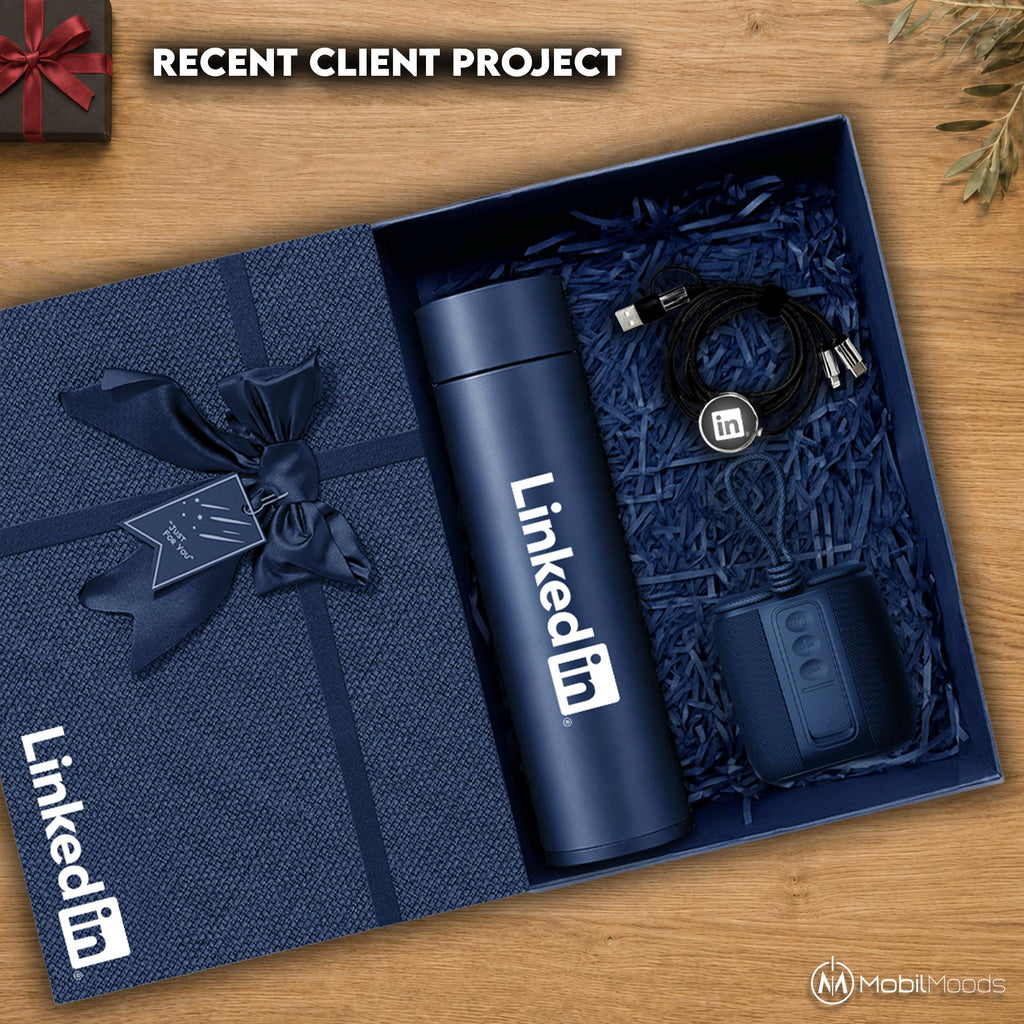 Company Logo Affordable Gift Box, Affordable Premium Client Gift Box, Company Exclusive Team Gift Box, Company Holiday Gift Box