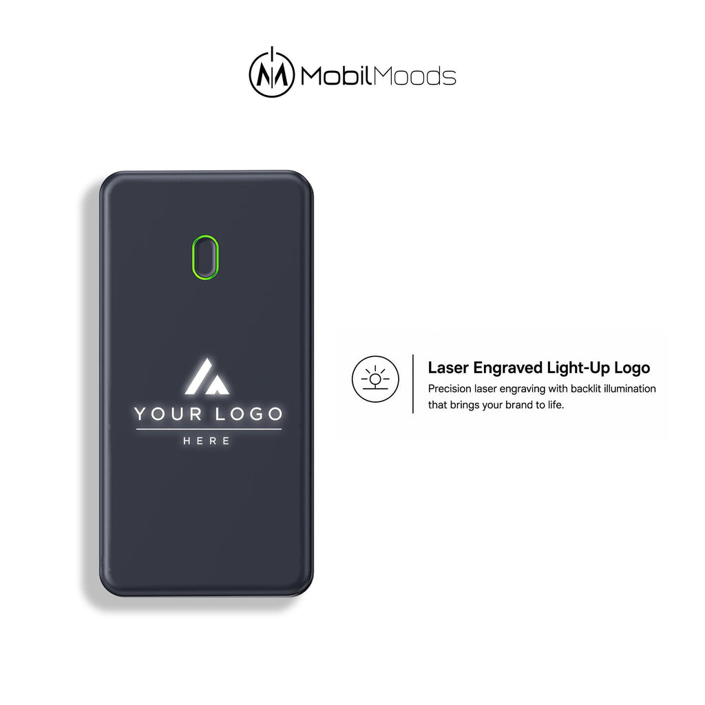 Custom Company Logo Options Trader Gift Box, Personalized 16oz Smart Thermos and 10000mAh MagSafe-Compatible Power Bank Gift Set