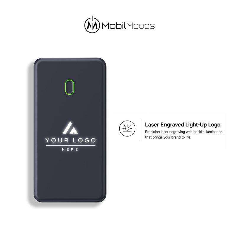 Custom Company Logo Options Trader Gift Box, Personalized 16oz Smart Thermos and 10000mAh MagSafe-Compatible Power Bank Gift Set