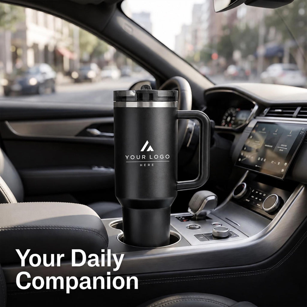 Personalized Corporate Gift Box, Custom Gift Set with Company Logo, Branded 30 oz Insulated Tumbler, ANC Earbuds, Light Up Charger Gift Box