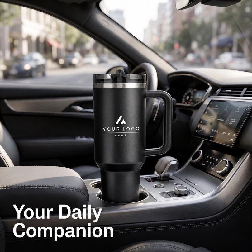 Corporate Gift Box, Company Logo Gift Set, 30 oz Tumbler, 10000mAh Light Up MagSafe Power Bank, Charging Cable, Company Employee Gift Set