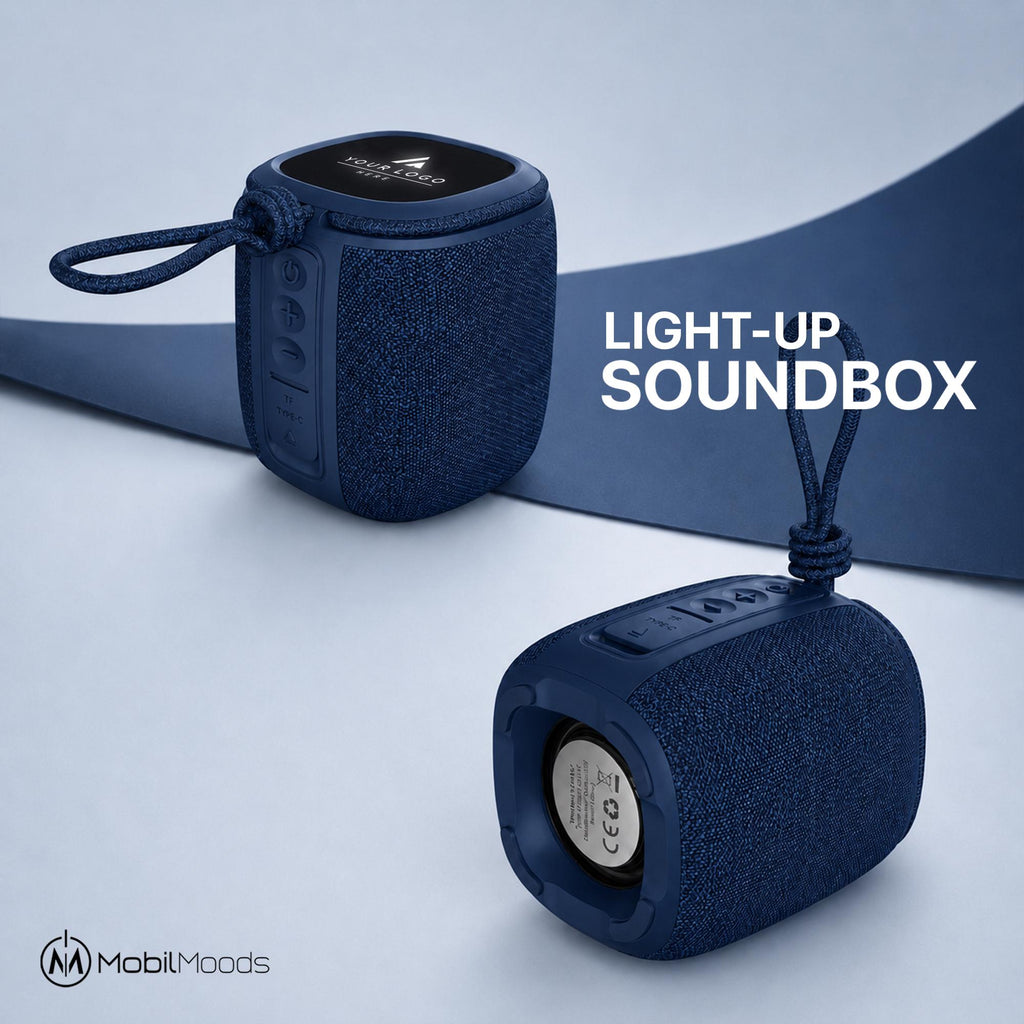 Corporate Gift Box with Company Logo, 30 oz Insulated Tumbler, Light Up Bluetooth 5.4 Speaker, Multi Charging Cable, Employee Gift Set