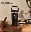 Modern Corporate Gift Set with Company Logo, Custom 20 oz Ice Flow Tumbler, 15W Light Up 3 in 1 Wireless Docking Station, Charging Cable Set