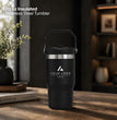 Executive Tech Gift Box, 20 oz Ice Flow Tumbler, Titanium Bluetooth 5.4 Speaker, Light Up Charging Cable, Company Logo Corporate Gift Set