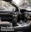 Modern Corporate Gift Set with Company Logo, Custom 20 oz Ice Flow Tumbler, 15W Light Up 3 in 1 Wireless Docking Station, Charging Cable Set