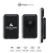 Premium Employee Gift Set with Company Logo, 20 oz Ice Flow Stainless Steel Tumbler, 10000mAh MagSafe Light Up Power Bank, Charging Cable