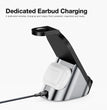 Modern Corporate Gift Set with Company Logo, Custom 20 oz Ice Flow Tumbler, 15W Light Up 3 in 1 Wireless Docking Station, Charging Cable Set