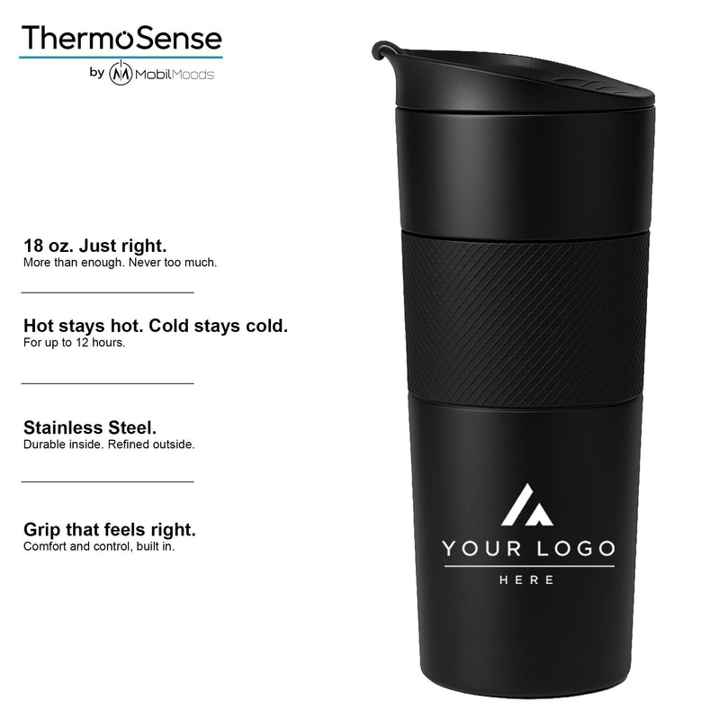 Corporate Appreciation Gift Box, 18 oz Premium Tumbler, 10W Light Up Wireless Docking Station, Charging Cord, Company Logo Business Gift Set