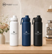 Branded Corporate Gift Box, 24 oz Double Wall Water Bottle, Bluetooth 5.4 Light Up Speaker, Charging Cord, Company Logo Employee Gift Set
