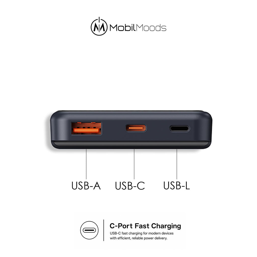 Modern Corporate Tech Gift Set, 10000mAh Light Up MagSafe Power Bank, MagSafe Phone Wallet, Custom Charging Cable, Company Logo Gift Box