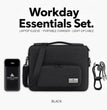 Professional Laptop Sleeve Gift Set, 16 Inch Laptop Bag, 10000mAh Light Up Built In Cable Power Bank, Charging Cord, Corporate Gift Set