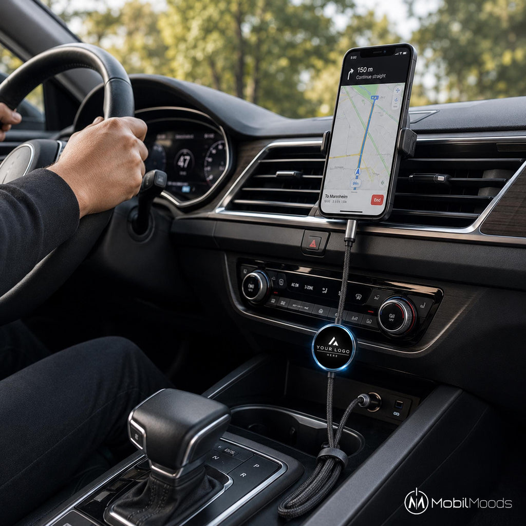 Premium Laptop Sleeve Gift Set, 16 Inch Laptop Bag, 10000mAh Titanium MagSafe Power Bank, Light Up Charging Cord, Corporate Employee Gift