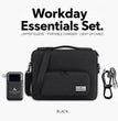 Executive Laptop Bag Gift Set, 16 Inch Laptop Sleeve, 20W PD Wall Plug Power Bank, Light Up Charging Cord, Company Logo Corporate Gift Set