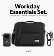 Premium Laptop Sleeve Gift Set, 16 Inch Laptop Bag, 10000mAh Titanium MagSafe Power Bank, Light Up Charging Cord, Corporate Employee Gift