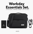 Premium Laptop Sleeve Gift Set, 16 Inch Laptop Bag, 10000mAh Titanium MagSafe Power Bank, Light Up Charging Cord, Corporate Employee Gift