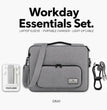 Custom Employee Laptop Gift Set, 16 Inch Laptop Sleeve, Adjustable Phone Stand, Light Up Charging Cord, Company Logo Corporate Welcome Gift